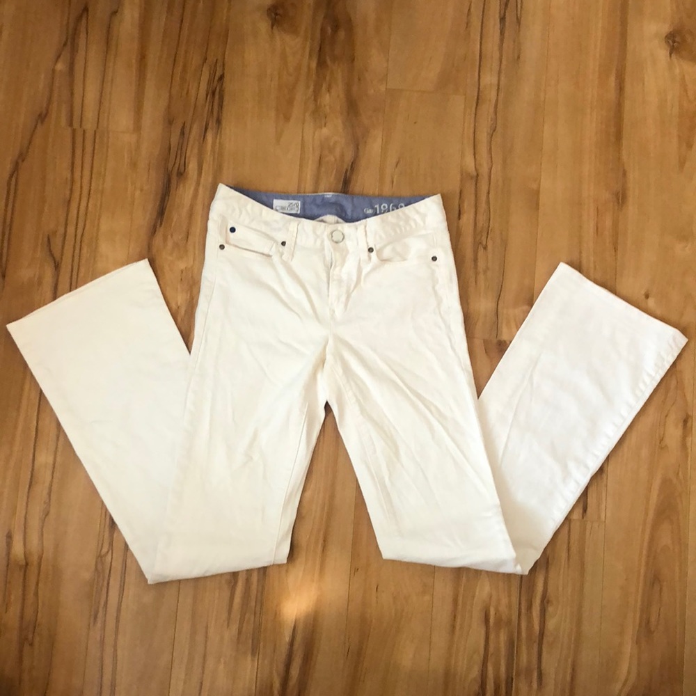 GAP 1969 Long & Lean 25/0 white jeans